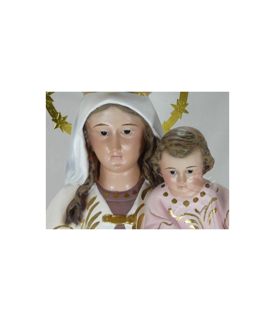 VIRGEN DEL  CARMEN 40CM. 2ª T3 PASTA DE MADERA