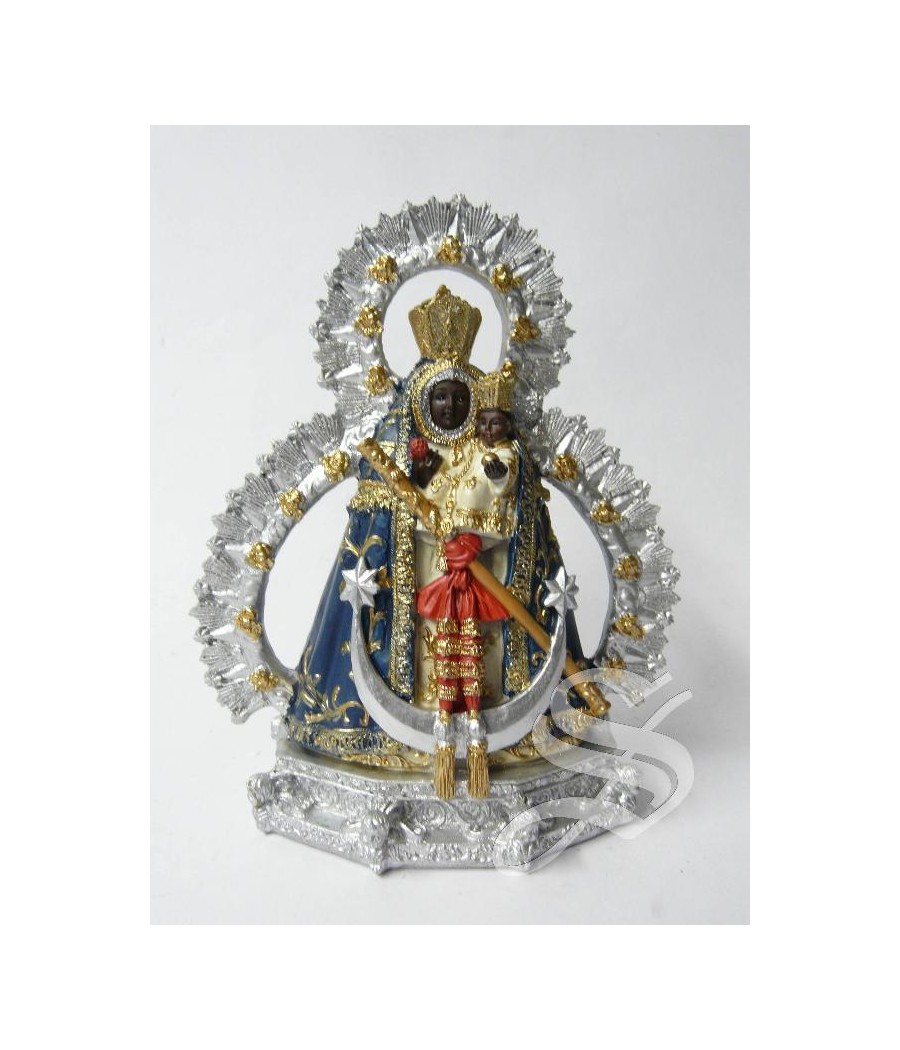 VIRGEN DEL A CABEZA 13 CM. AZUL