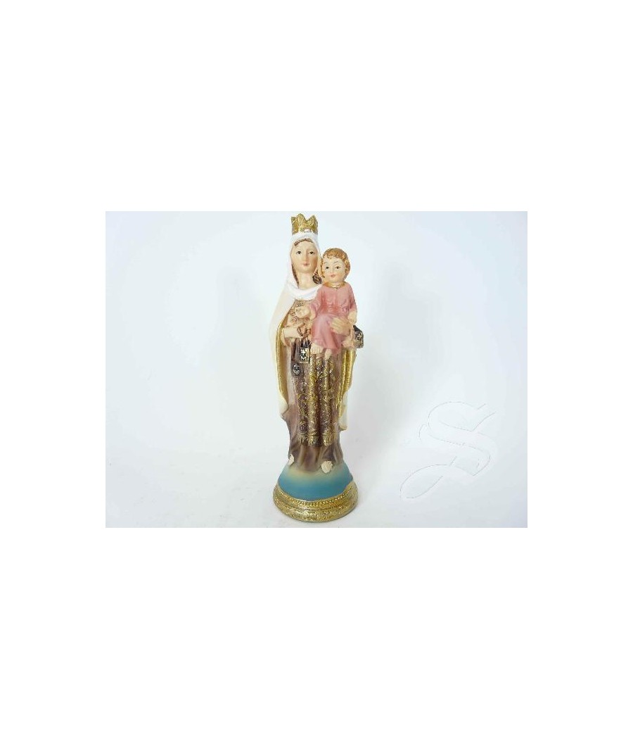 VIRGEN DEL CARMEN 11 CM. BASE AZUL