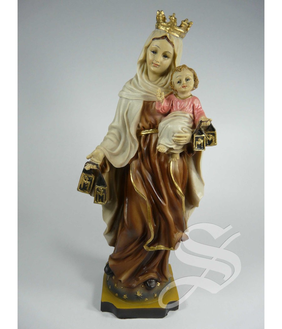 VIRGEN DEL CARMEN 21 CM. RESINA