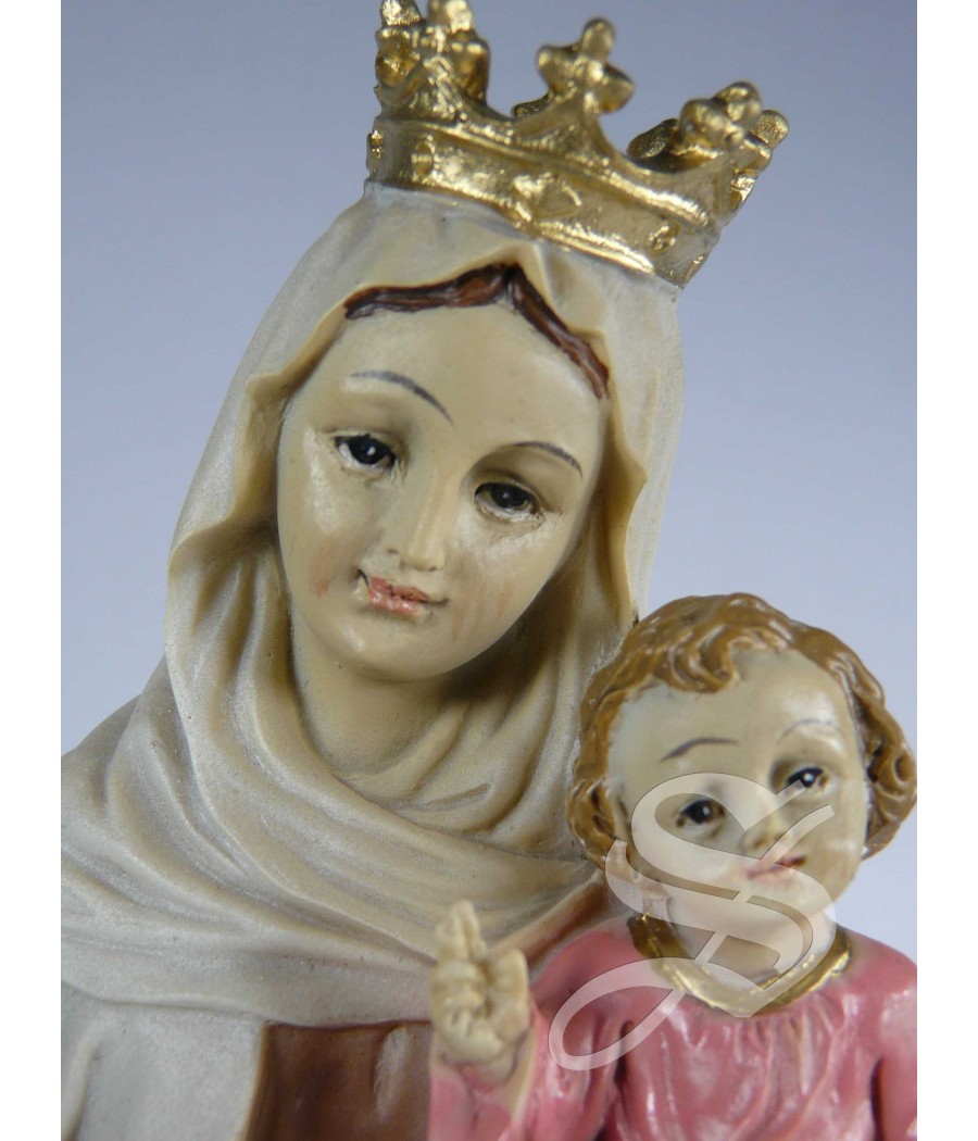 VIRGEN DEL CARMEN 21 CM. RESINA