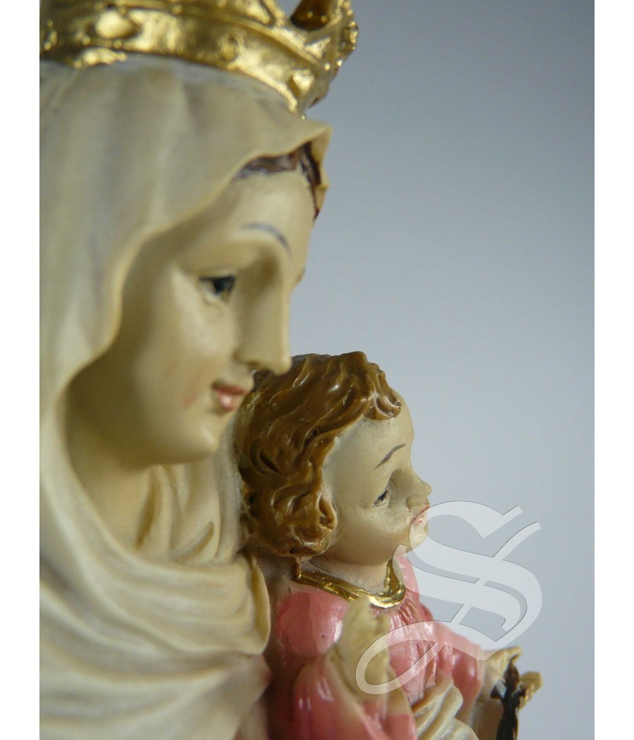 VIRGEN DEL CARMEN 21 CM. RESINA