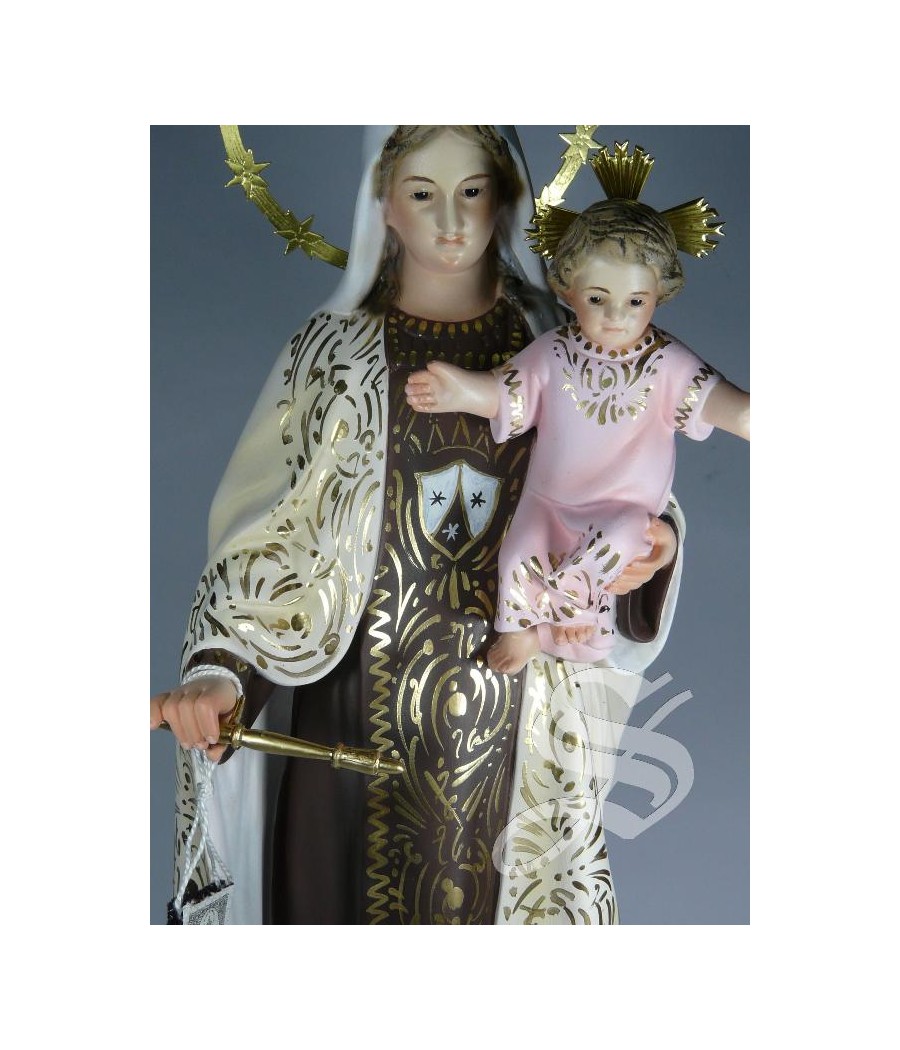 VIRGEN DEL CARMEN 40CM. 2ª PASTA DE MADERA