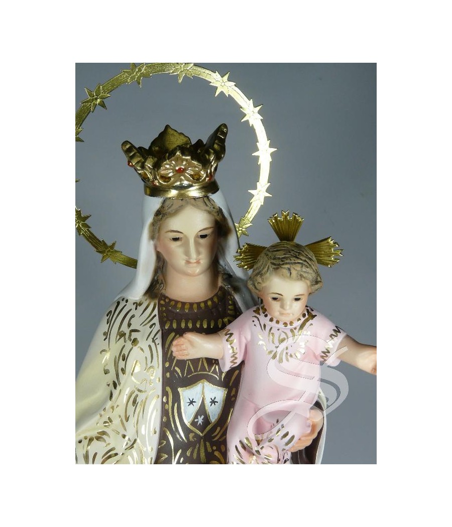 VIRGEN DEL CARMEN 40CM. 2ª PASTA DE MADERA