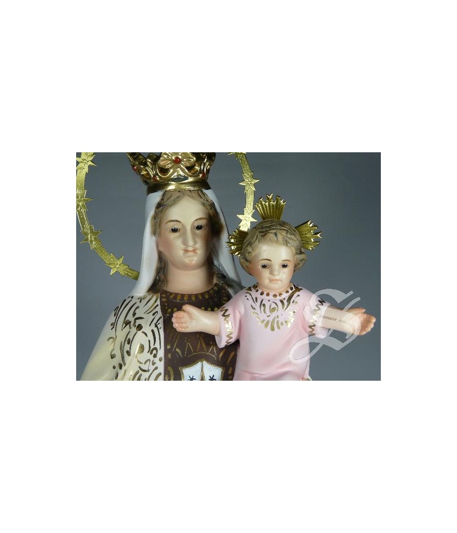 VIRGEN DEL CARMEN 40CM. 2ª PASTA DE MADERA