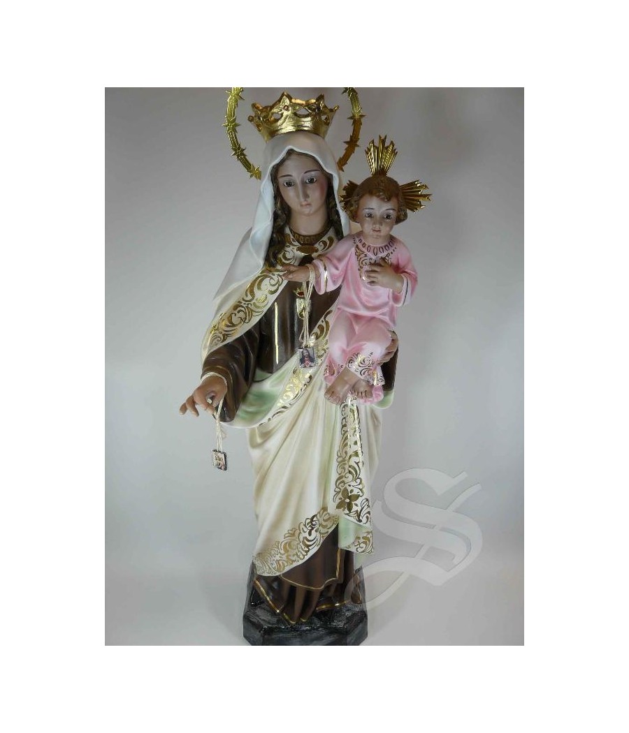 VIRGEN DEL CARMEN 60 CM. 2ª PASTA DE MADERA