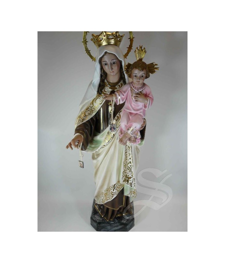 VIRGEN DEL CARMEN 60 CM. 2ª PASTA DE MADERA