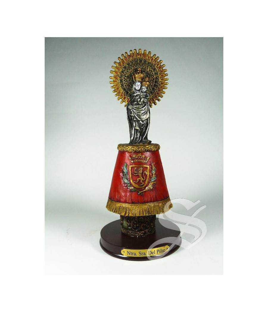 VIRGEN DEL PILAR 20 CM. CON MANTO