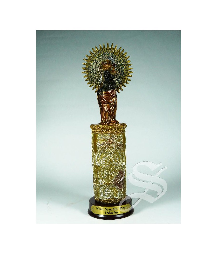 VIRGEN DEL PILAR 20CM. COLUMNA