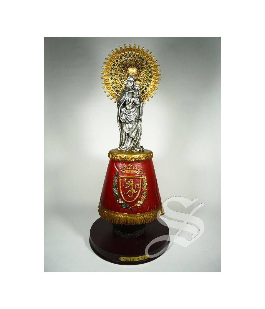 VIRGEN DEL PILAR 40 CM. CON MANTO