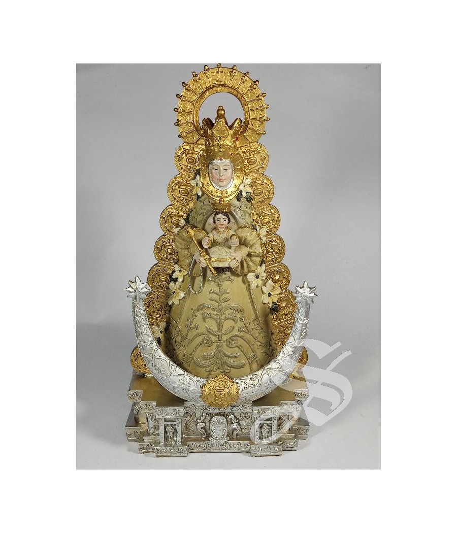 VIRGEN DEL ROCIO 25 CM. RESINA