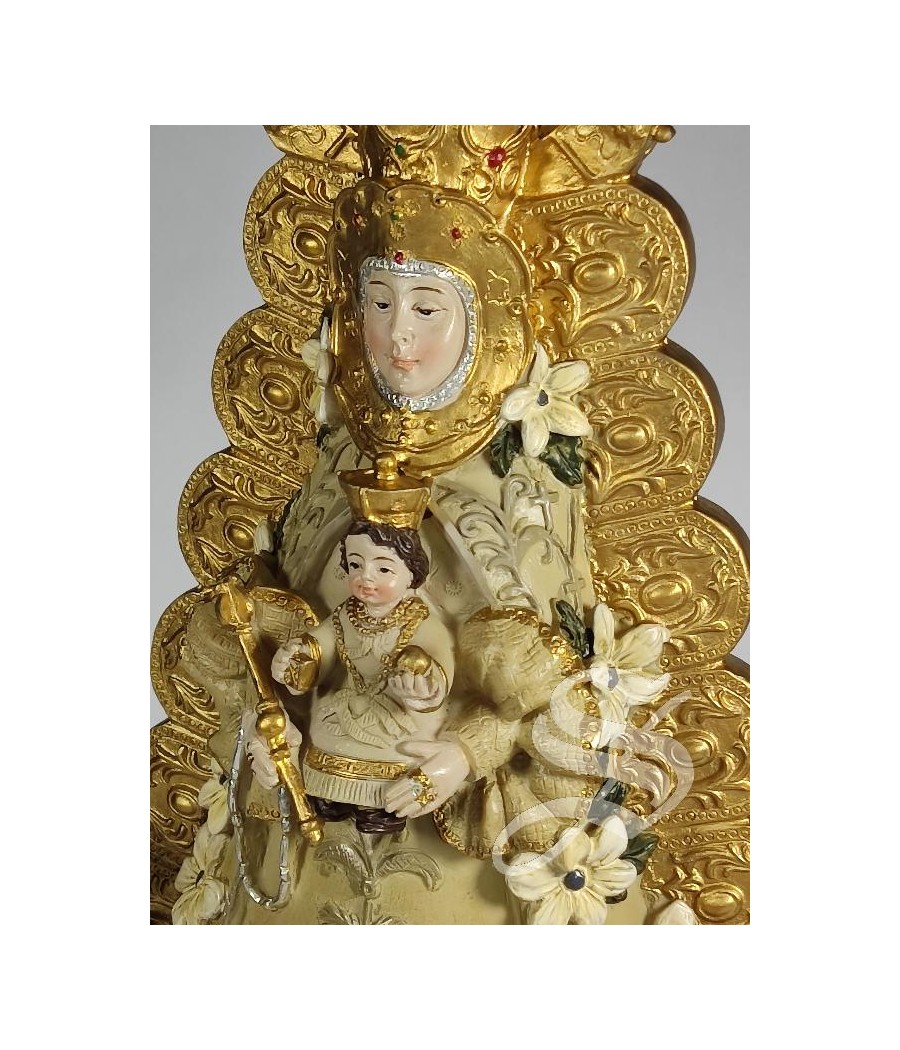 VIRGEN DEL ROCIO 25 CM. RESINA