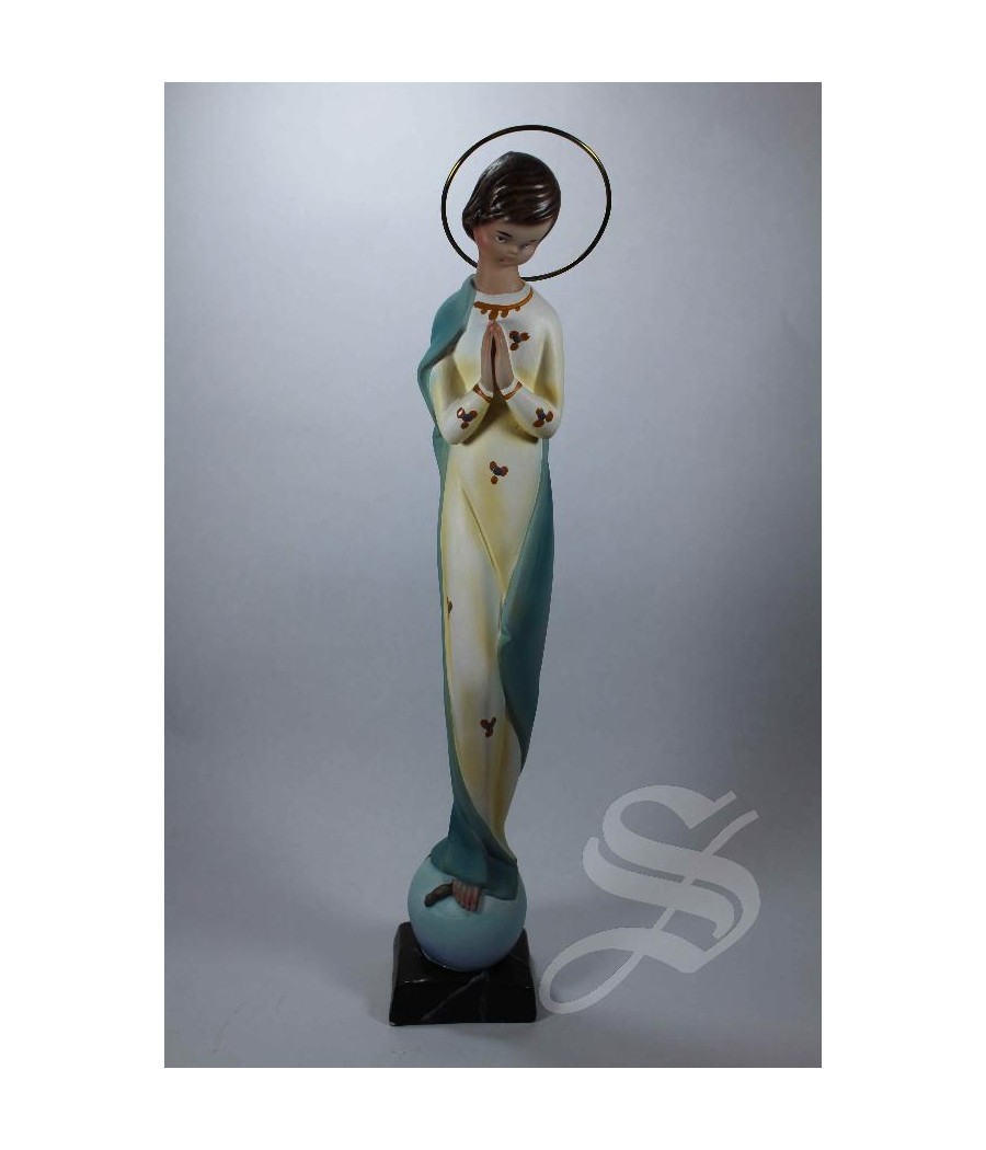 VIRGEN INFANTIL 25 CM. PASTA DE MADERA