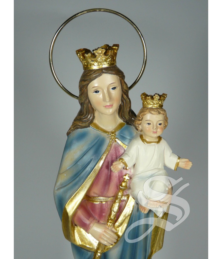 VIRGEN MARIA AUXILIADORA 30 CM RESINA