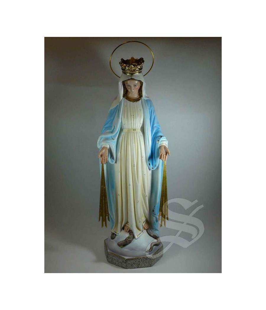 VIRGEN MILAGROSA  40 CM. PASTA DE MADERA