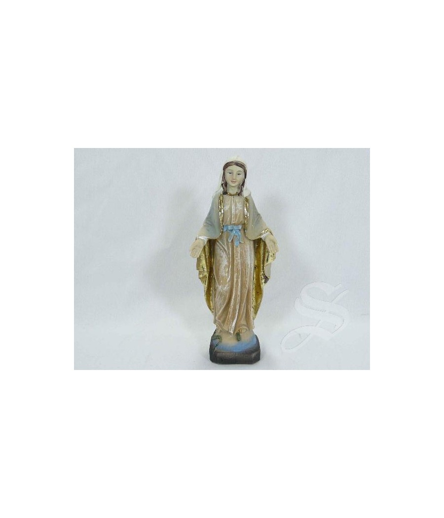 VIRGEN MILAGROSA 12 CM. MADERA VIEJA