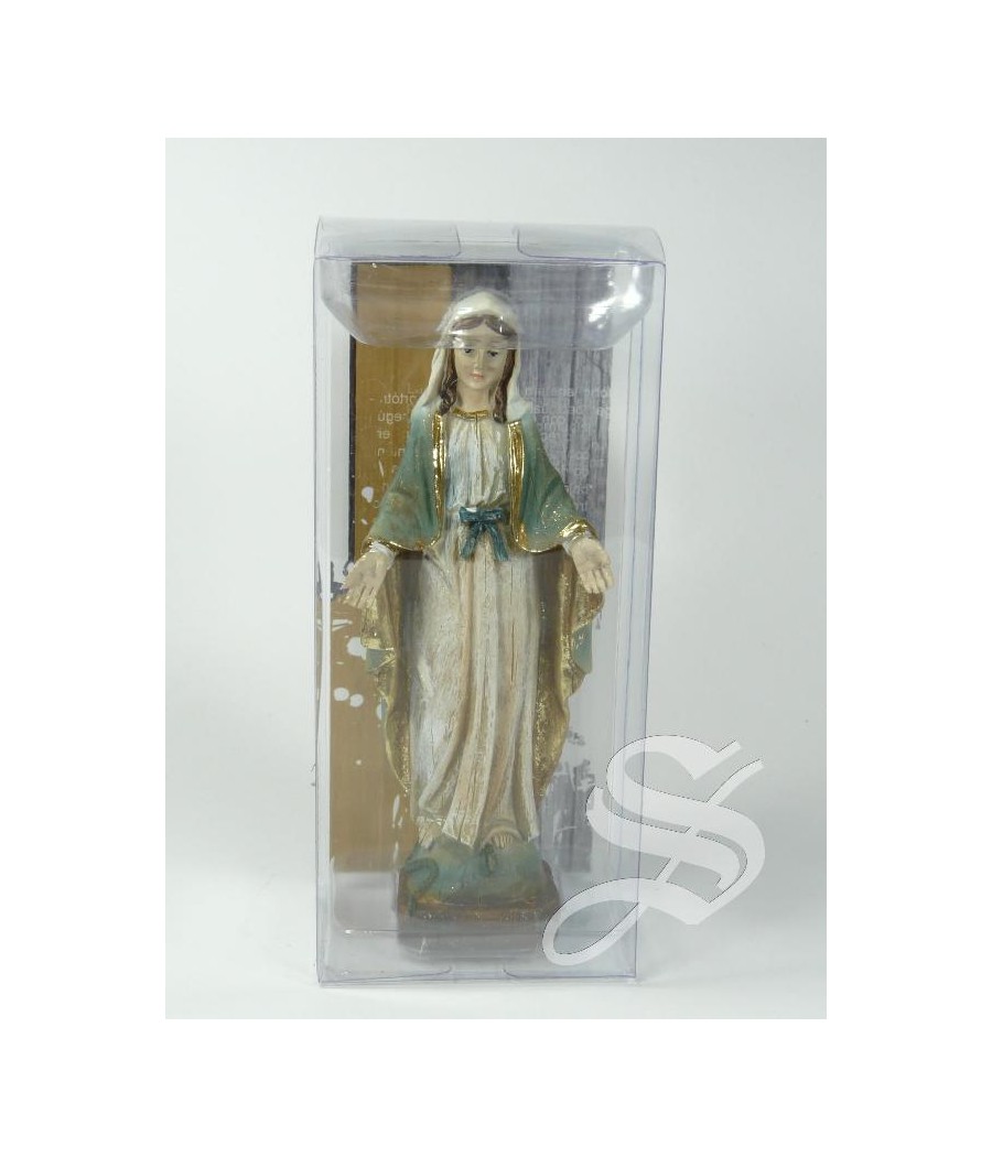 VIRGEN MILAGROSA 12 CM. MADERA VIEJA