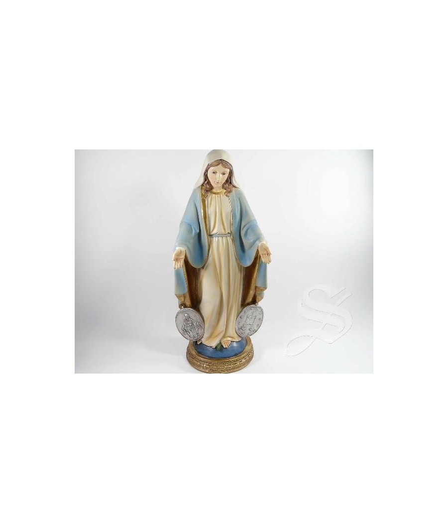 VIRGEN MILAGROSA CON MEDALLAS 30 CM.