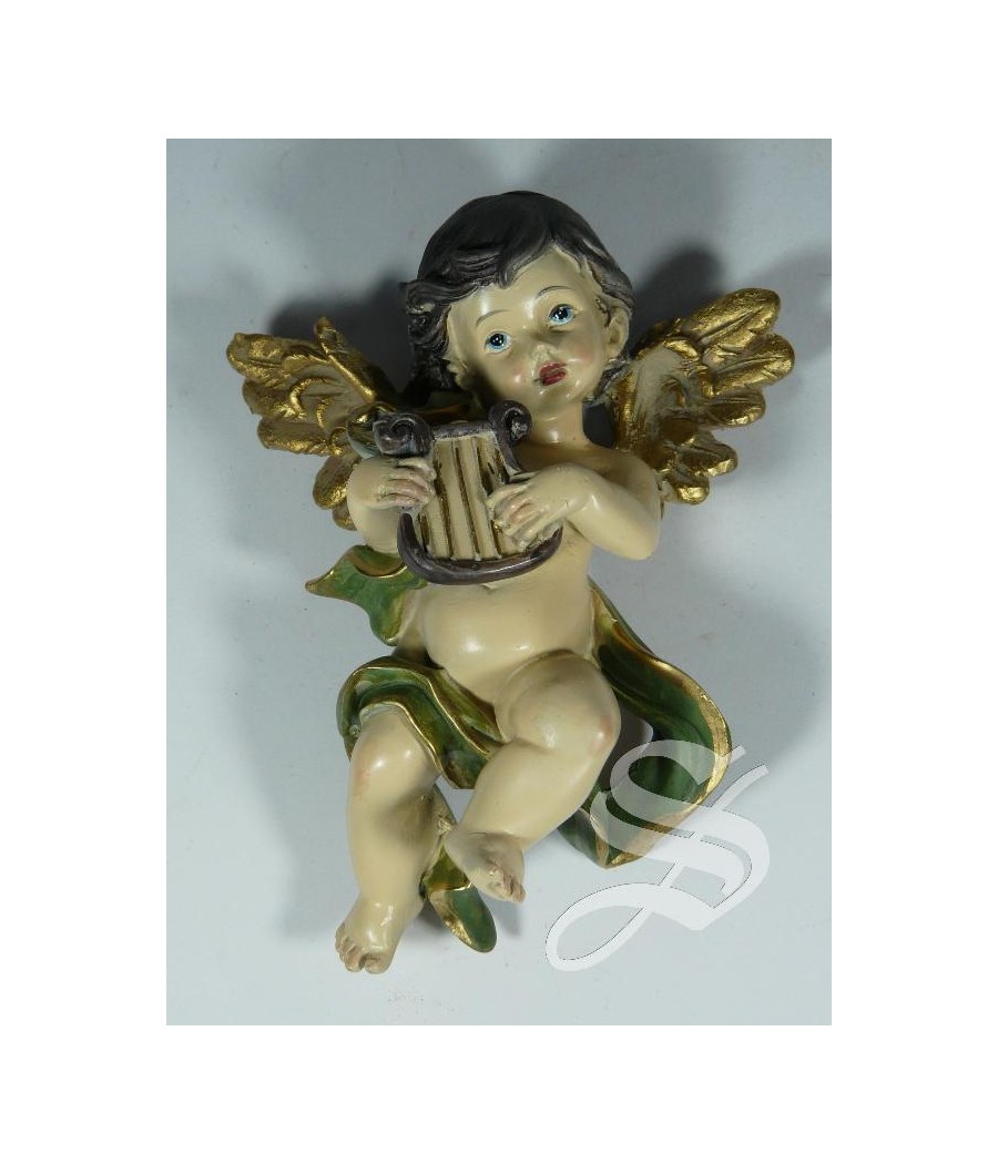 ANGEL CON INSTRUMENTOS 12,5 CM. RESINA