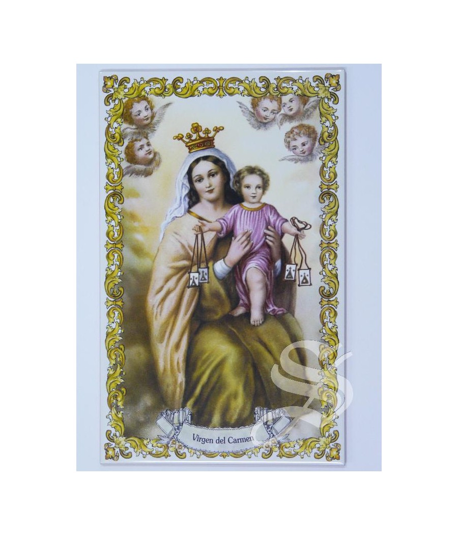 AZULEJO VIRGEN DEL CARMEN 25 * 40 PARA INTERIOR O INTEMPERIE