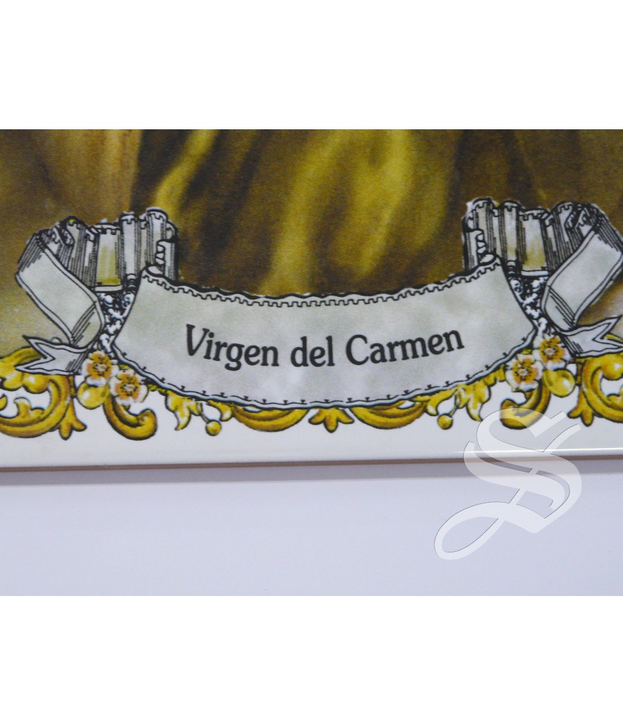 AZULEJO VIRGEN DEL CARMEN 25 * 40 PARA INTERIOR O INTEMPERIE