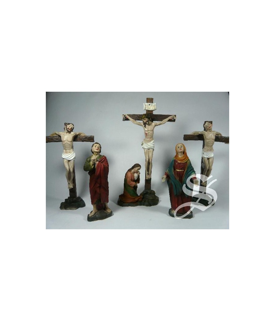 CRUCIFISION DE JESUS 21,8 CM. 6 IMAGENES