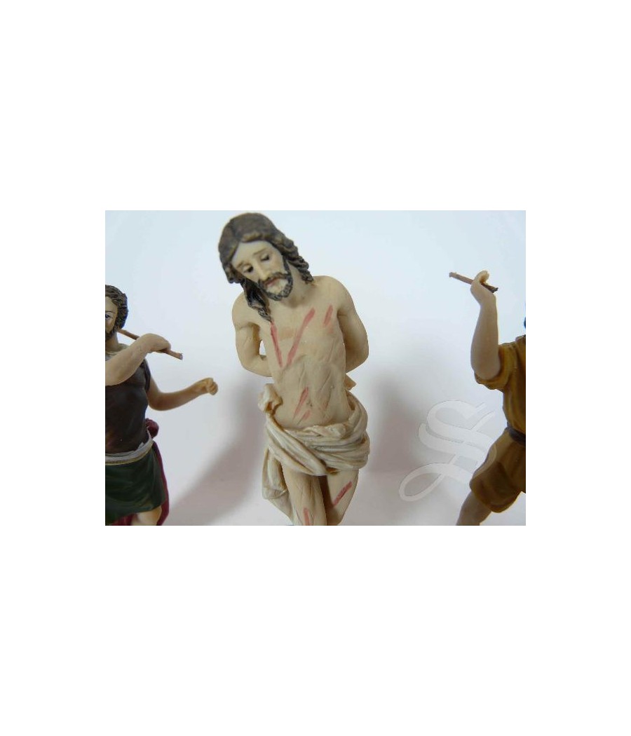 FLAGELACION DE JESUS 9 CM. RESINA