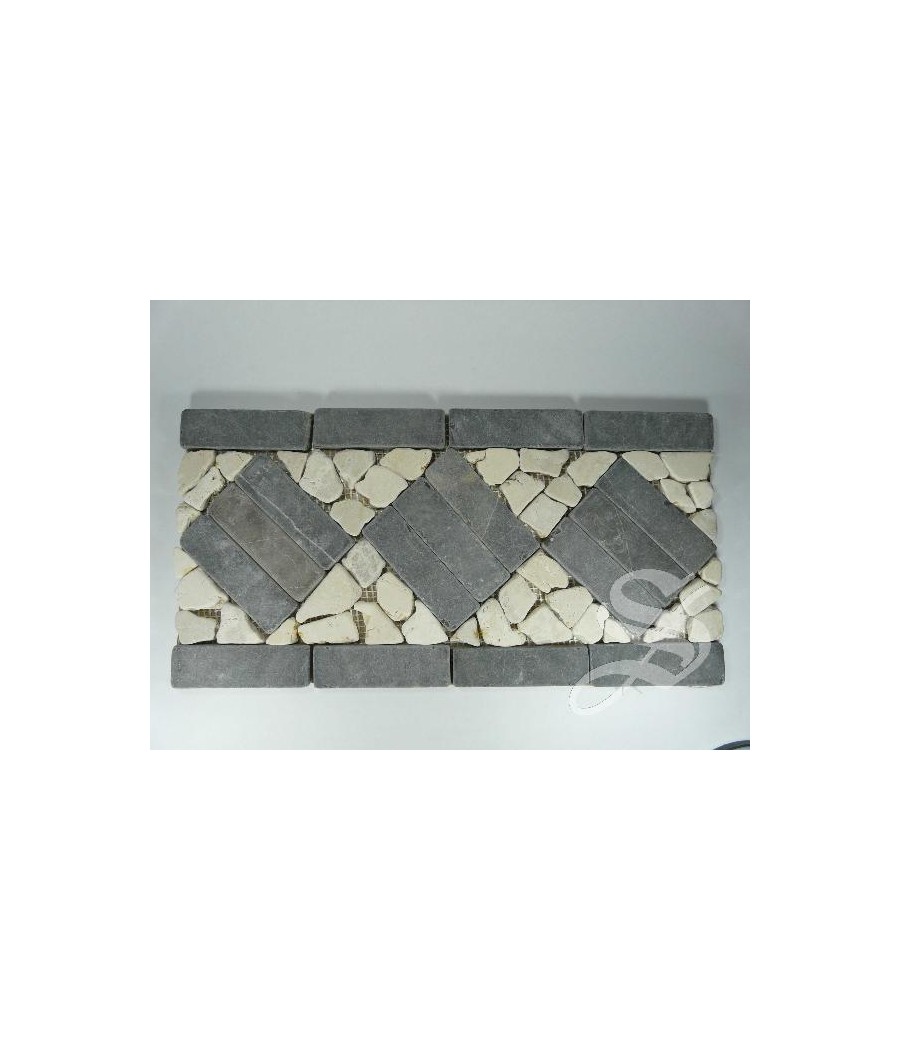 SUELO PIEDRA MOSAICO 2 COLORES 40*20