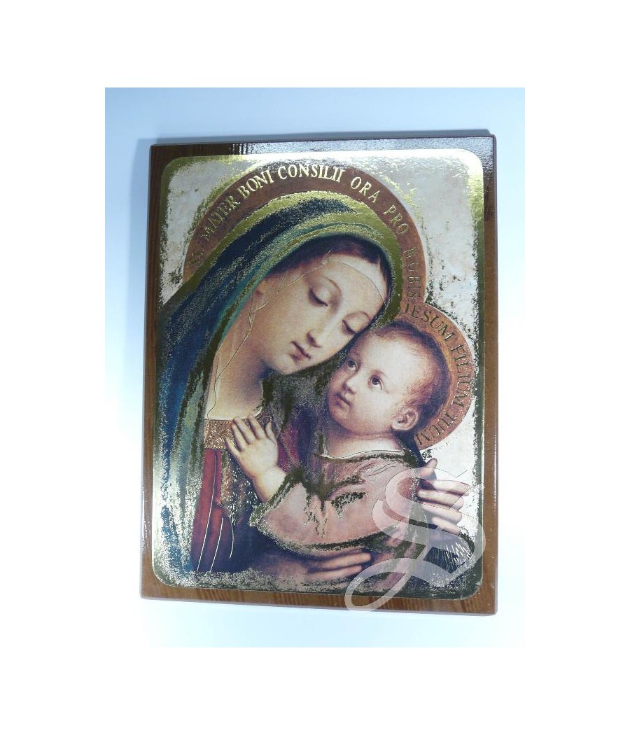 ICONO MADERA. VIRGEN DEL BUEN CONSEJO. 40 X 30 CM ICONO MADERA. VIRGEN DEL BUEN CONSEJO. 40 X 30 CM