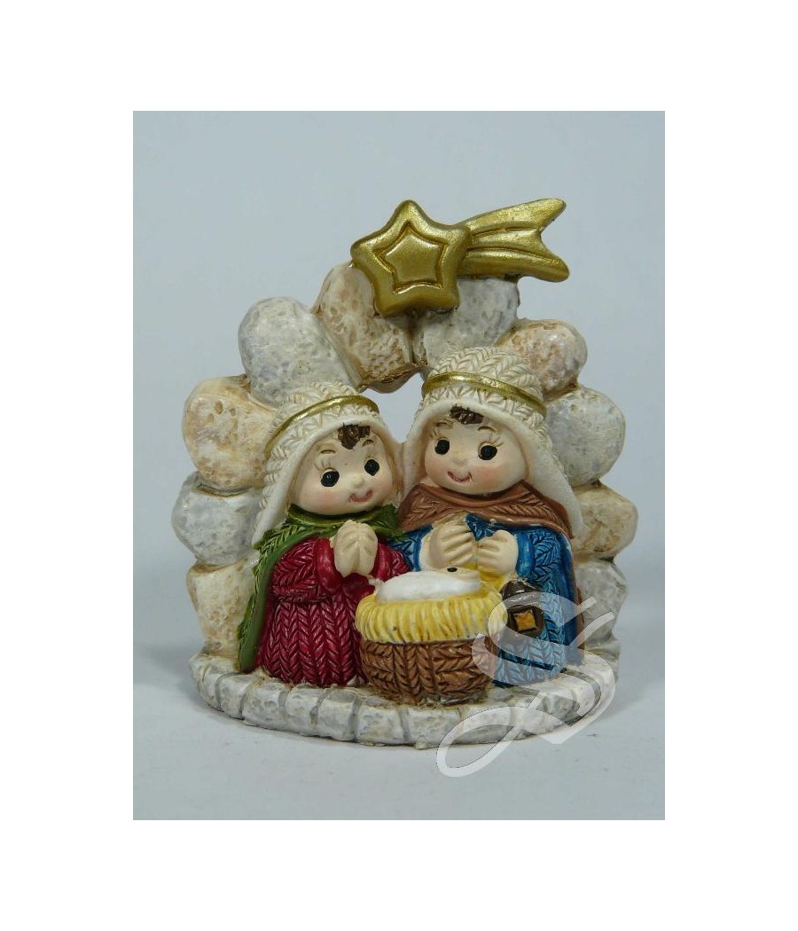 NACIMIENTO EN RESINA CON MURO 6 CM