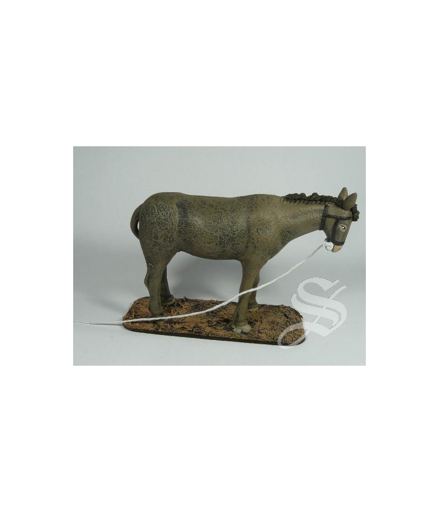 MULA EN PIE 14 CM. BARRO