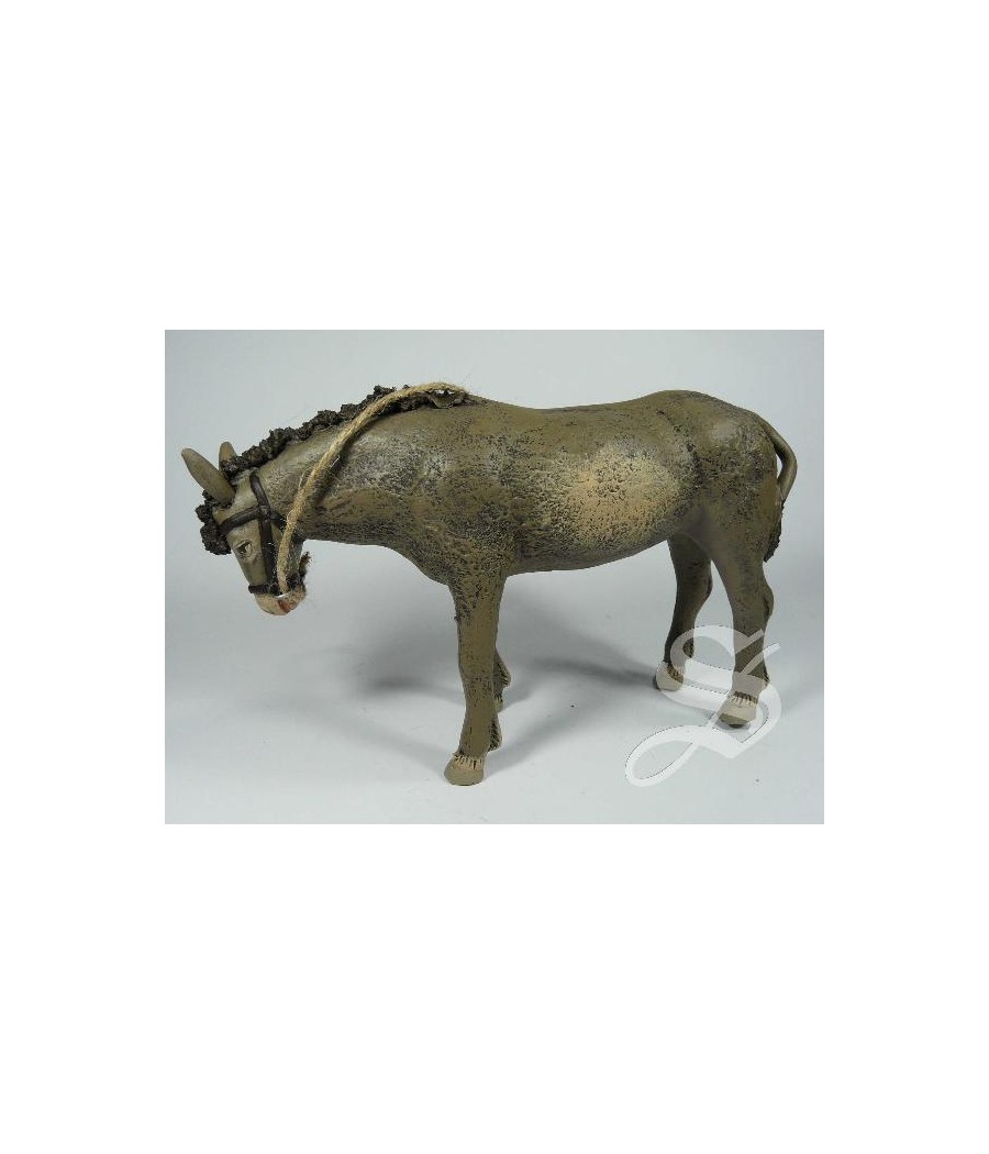 MULA EN PIE 17 CM. BARRO