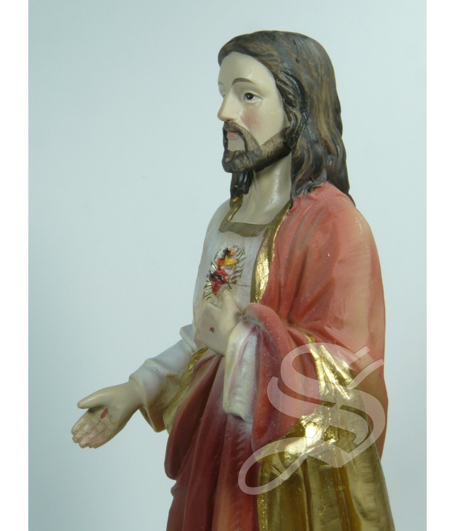 CORAZON DE JESUS 20 CM. RESINA