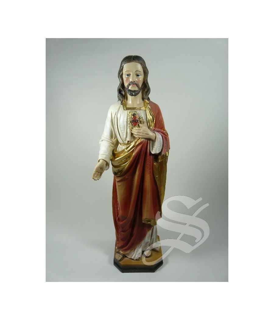 CORAZON DE JESUS 30 CM. RESINA