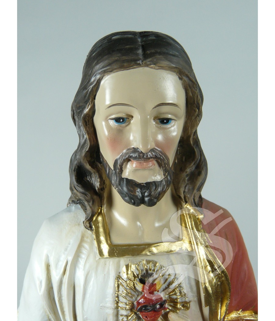CORAZON DE JESUS 30 CM. RESINA