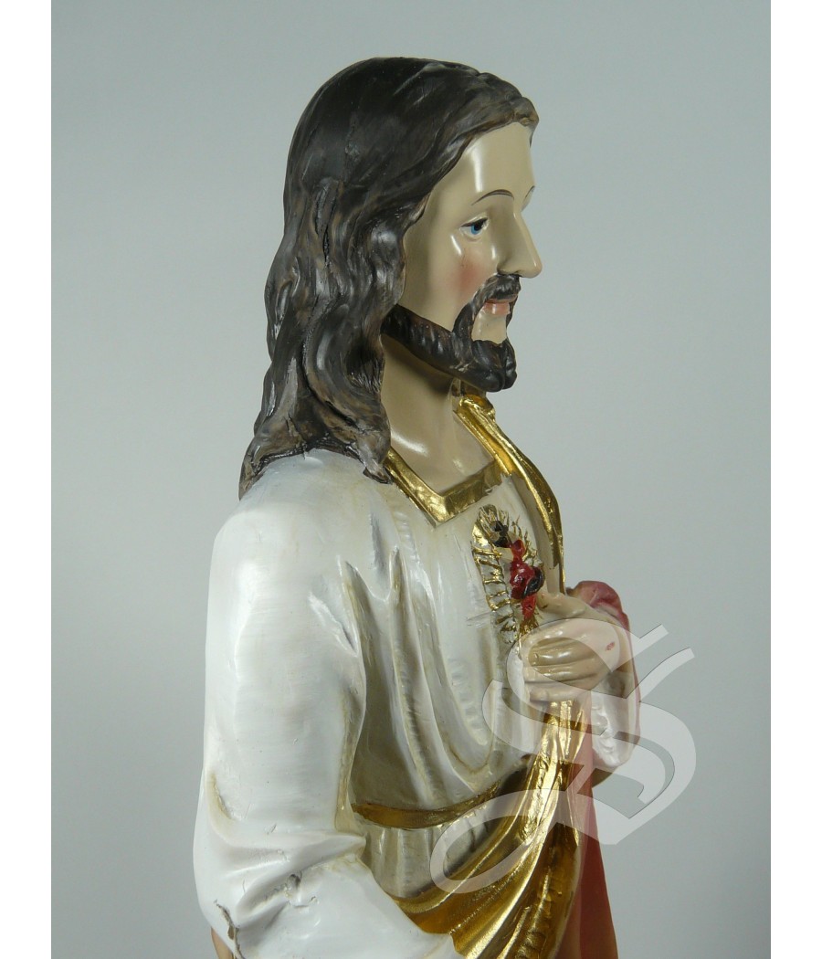 CORAZON DE JESUS 30 CM. RESINA