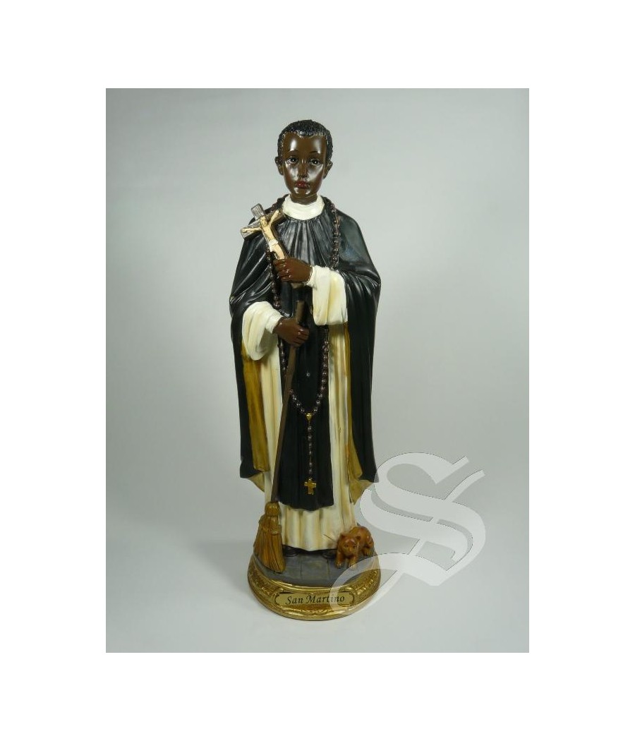 SAN MARTIN DE PORRES 30 CM. RESINA