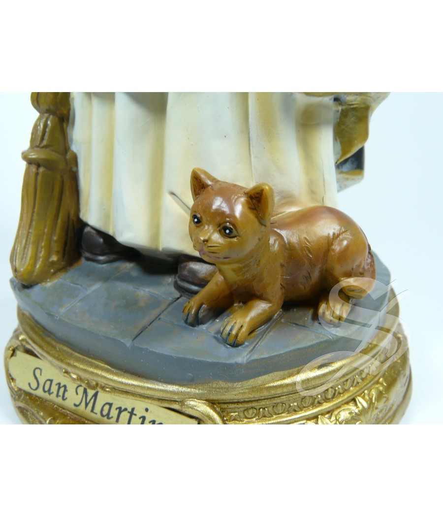 SAN MARTIN DE PORRES 30 CM. RESINA
