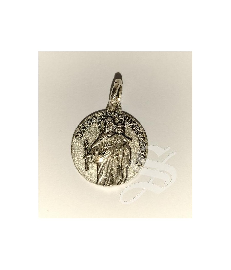 MEDALLA AUXILIADORA PLATA 17 MM
