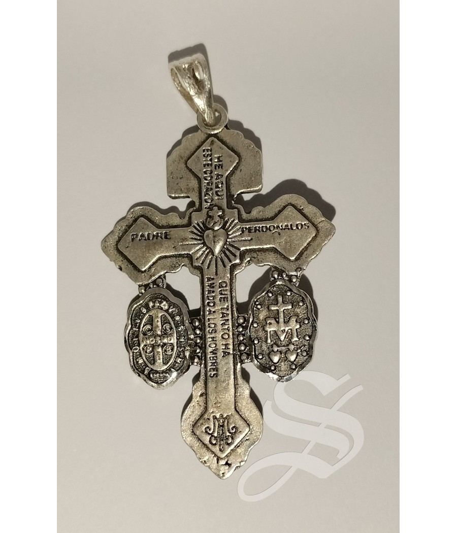 CRUZ DEL PERDON PLATA 42 X 22 MM.