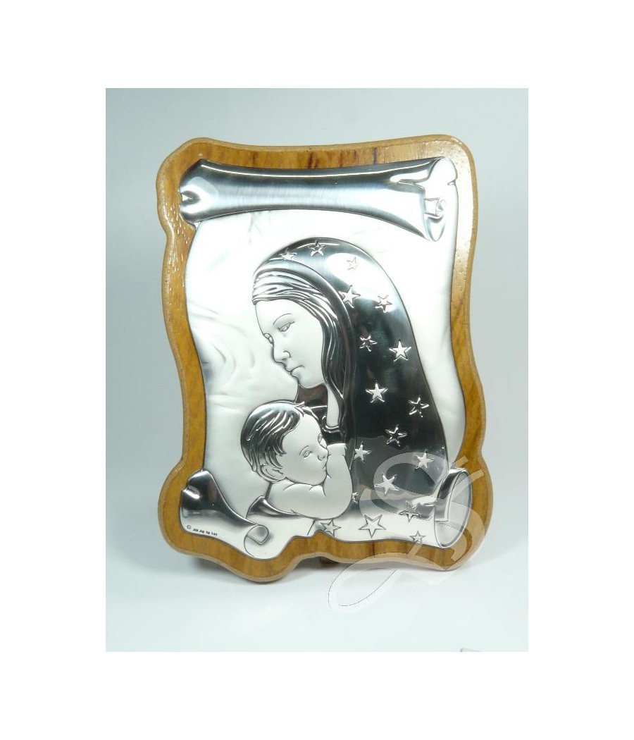 CUADRO OLIVO CON PLATA 12 * 17 CM.