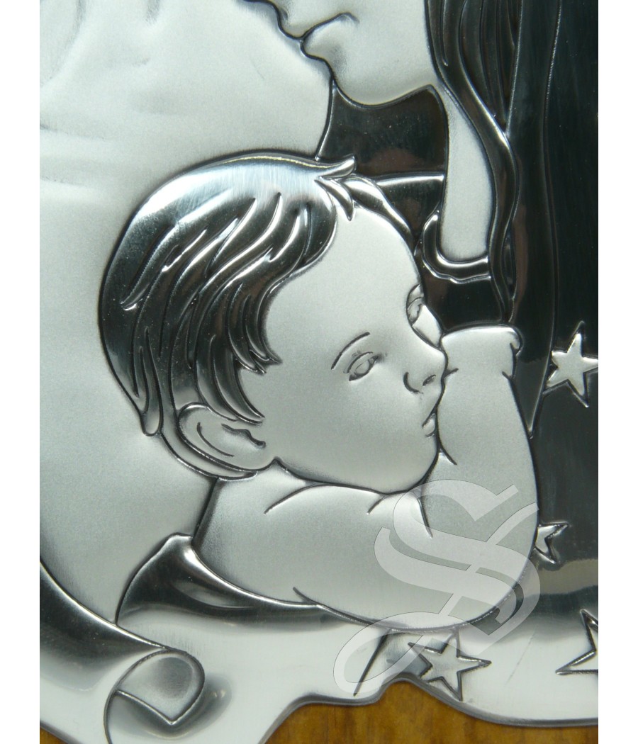 CUADRO OLIVO CON PLATA 12 * 17 CM.