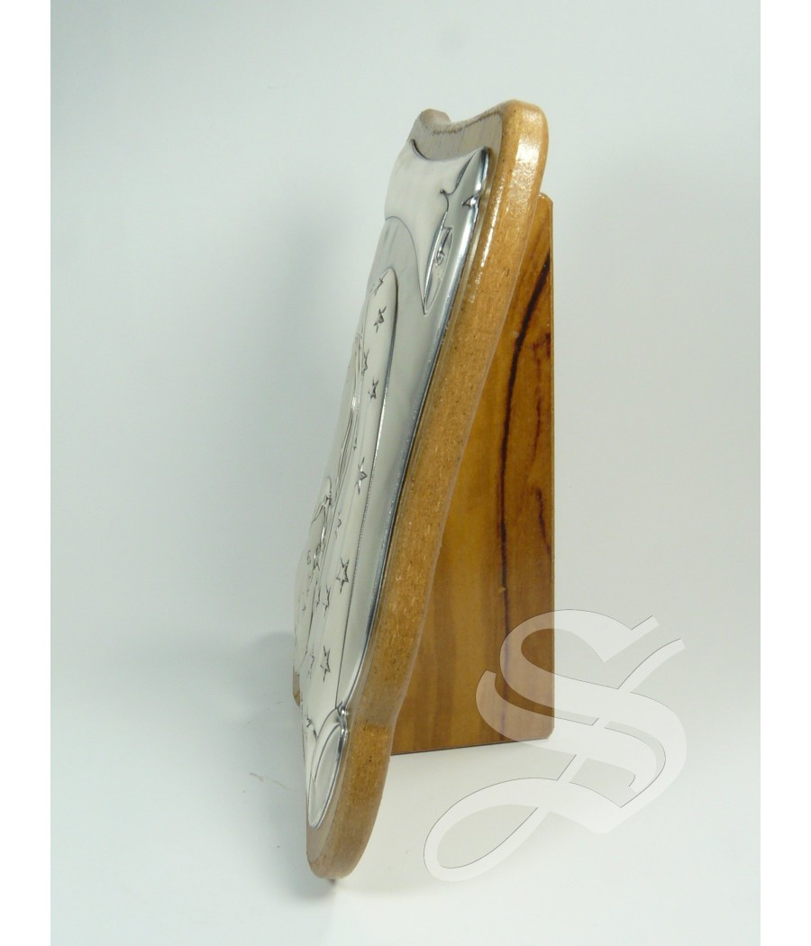 CUADRO OLIVO CON PLATA 12 * 17 CM.