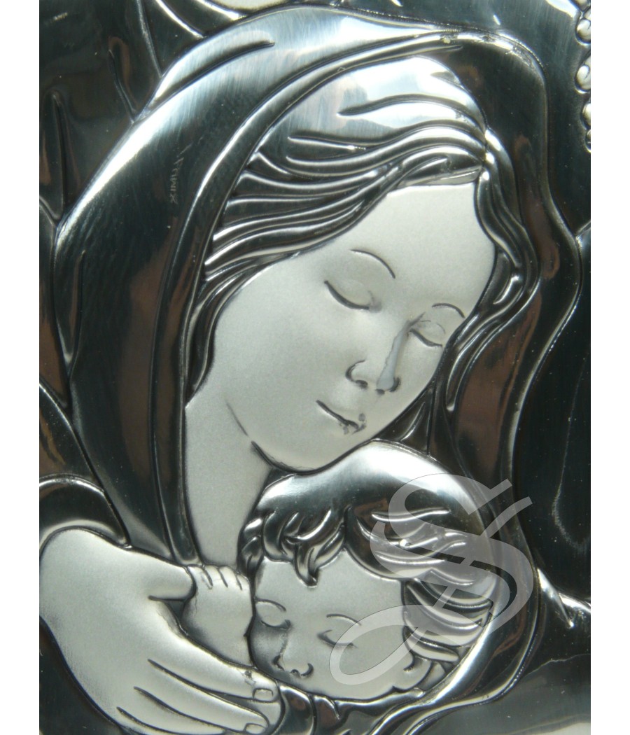 CUADRO OLIVO CON PLATA 12 * 17 CM.