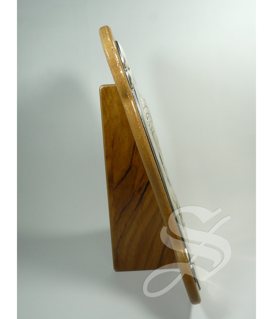 CUADRO OLIVO CON PLATA 19 X 24 CM.