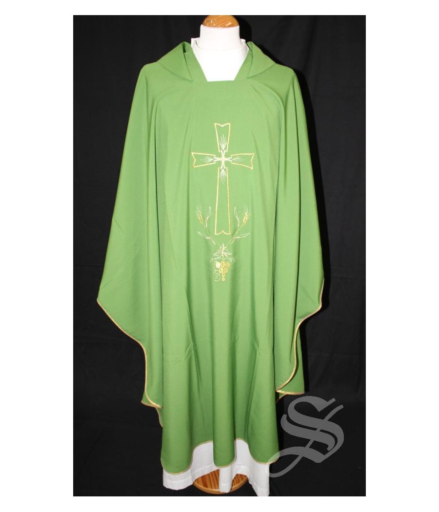 CASULLA VERDE 100% POLIESTER LIGERO ART. PLB