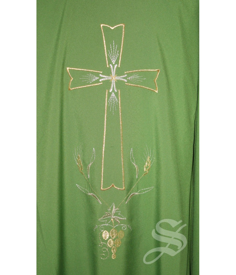 CASULLA VERDE 100% POLIESTER LIGERO ART. PLB