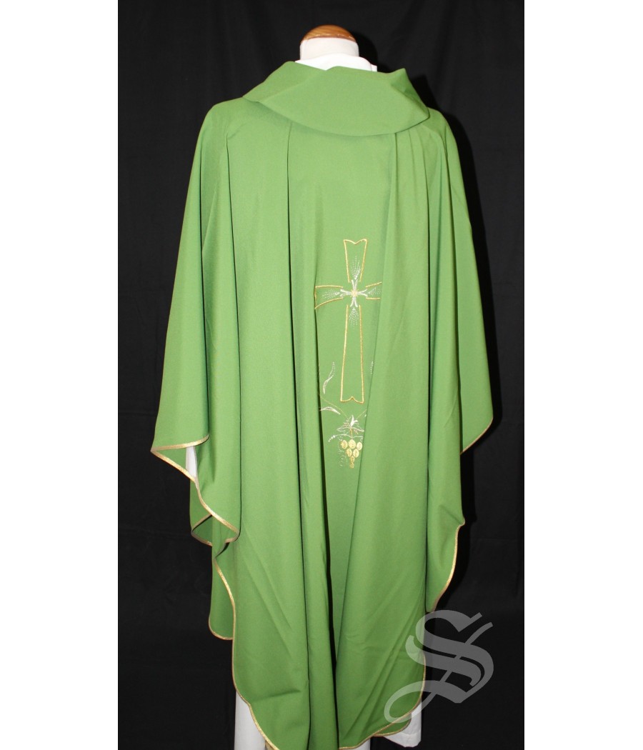 CASULLA VERDE 100% POLIESTER LIGERO ART. PLB