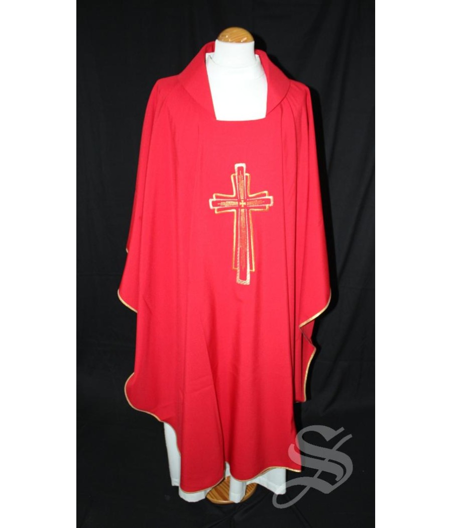 CASULLA ROJA 100% POLIESTER LIGERO ART. PLC