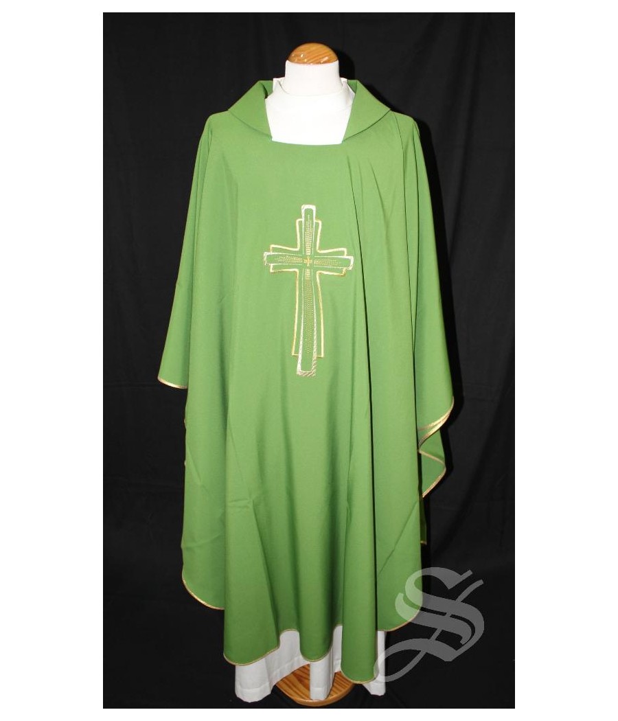 CASULLA VERDE 100% POLIESTER LIGERO ART. PLC
